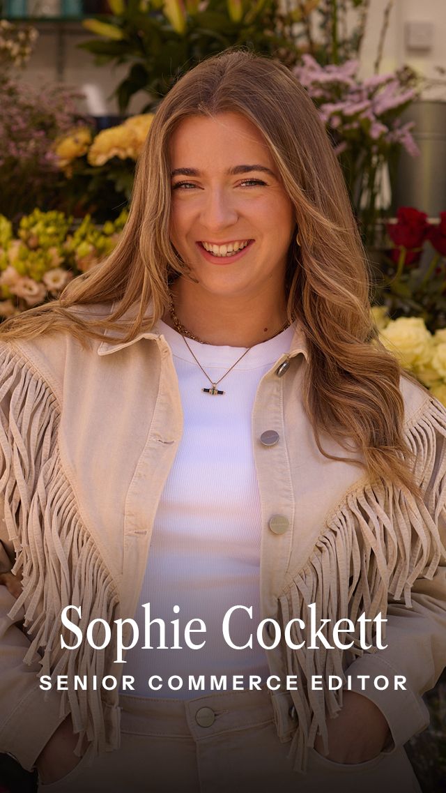 Image may contain Face Head Person Photography Portrait Blonde Hair Adult Accessories Jewelry Necklace and Happy