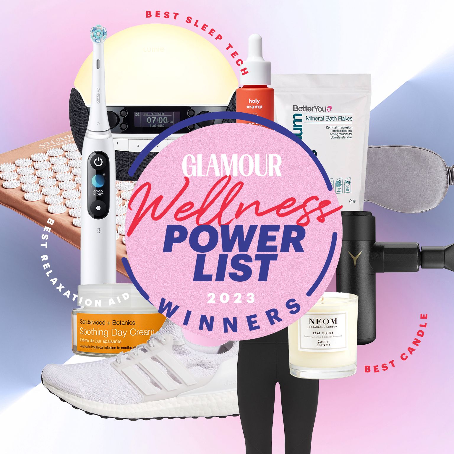 The winners of the GLAMOUR Wellness Power List 2023 are here! We reveal the 56 best products and brands across health, fitness and self-care
